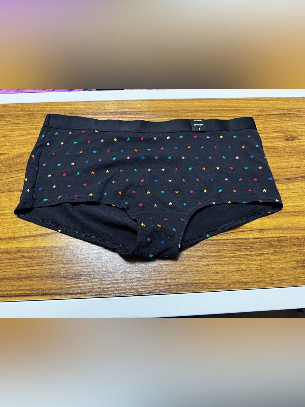 Torrid | Simply Cotton Boyshort in Brandy Stars Black | size 2